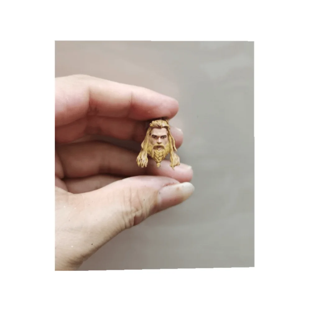 1/18 مقياس نحت الرأس كريس هيمسوورث ذكر الجندي نموذج بولي كلوريد الفينيل مناسبة ل 3.75 بوصة عمل الشكل الجسم دمية #5