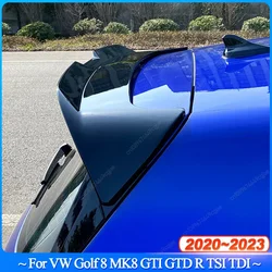 For VW Golf 8 MK8 GTI GTD R TSI TDI 2020-2023 Car Rear Trunk Roof Spoiler Wing Styling Boot Lip Spoiler Trim Bodykits Tuning