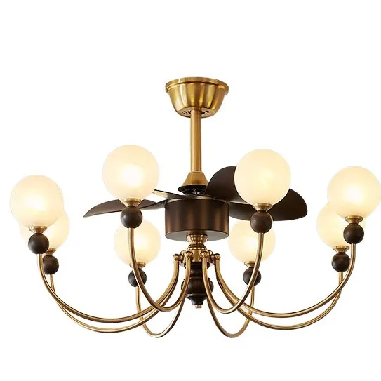 

French style, medieval style, living room, chandelier, fan, new model.