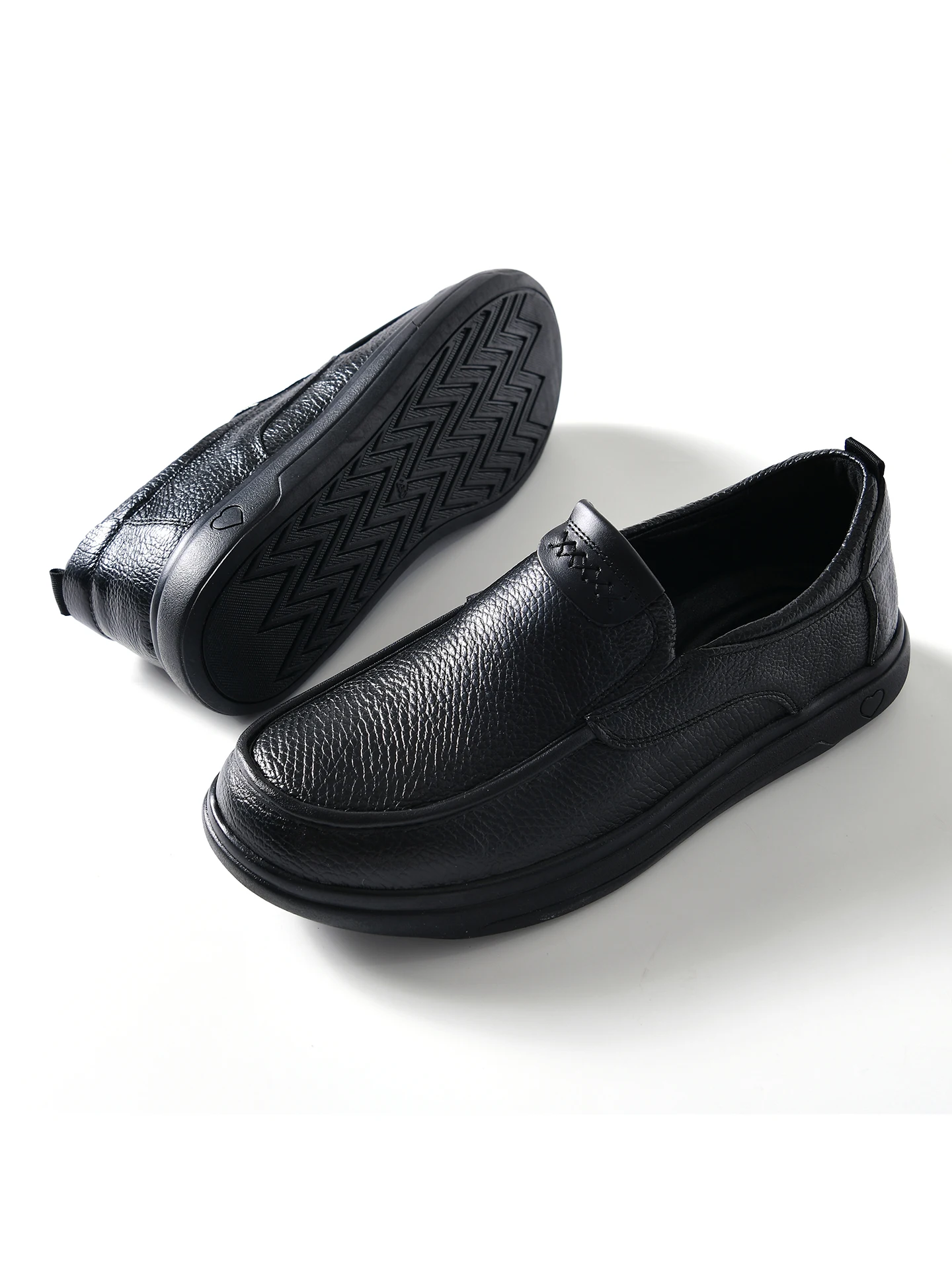 

Мужские повседневные туфли из натуральной кожи с резиновой противоскользящей подошвой, осенняя новинка, из цельной воловьей кожи, удобные и модные