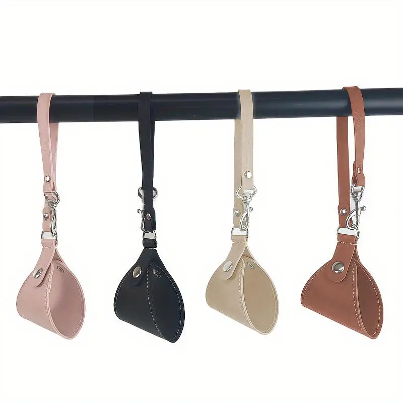 Multi-purpose PU Leather Gloves Hook Outdoor Camping Tactical Climbing Rope Holder Anti-lost Hanging Buck Strap Safety Clip Belt
