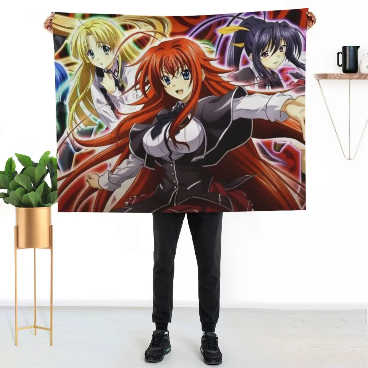

High School dxd 3 Throw Blanket Soft Warm Blanket Gift for Grandparents