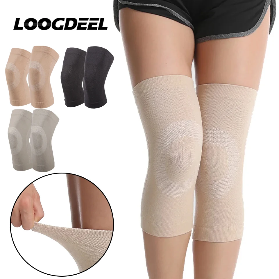 1Pair Summer Ultra Thin Knee Support Brace Sports Knee Pads Gym Running Knee Protector Meniscus Arthritis Injury Ease Knee Pain