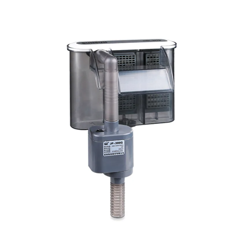 SUNSUN Aquariumfilter, hängende Wasserpumpe, Wasserfall-Filtration mit Oberflächenabschäumer für Aquarien, Fisch- und Schildkrötenbecken