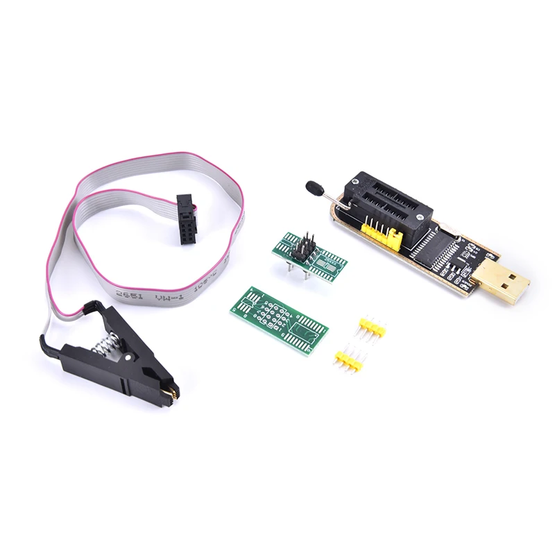 CH341A 24 25 Series EEPROM Flash BIOS USB Programmer Module + SOIC8 Test Clip For EEPROM 93CXX / 25CXX / 24CXX