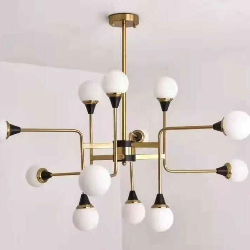 

Modern Milk White Ball LED Chandelier for Living Dining Room Food Table Kitchen Bedroom Pendant Light Home Decor Light Fixture