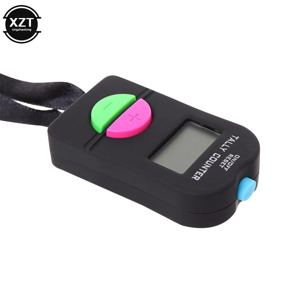 1PCS Digital Hand Tally Counter Electronic Manual Clicker Golf Gym Hand Held Counter 6.3x3.4x1.5cm