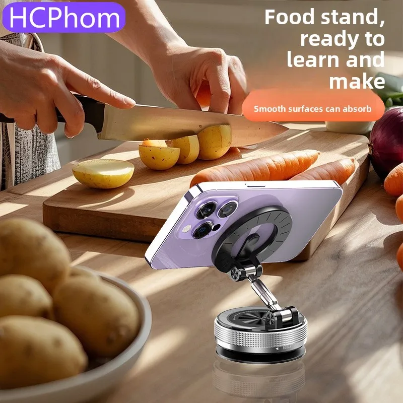 HCPhom سيارة شنت فراغ الامتزاز قوس أداة لوحة للطي 360 الدورية سنادات بالسيارة سيارة المنزل حامل هاتف متعدد الأغراض