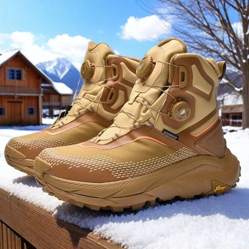 Autumn/Winter Hiking Shoes Men Women Designer Climbing Shoes For Unisex Quick Lacing Mountaineering Boots Couples Trekking Shoe
