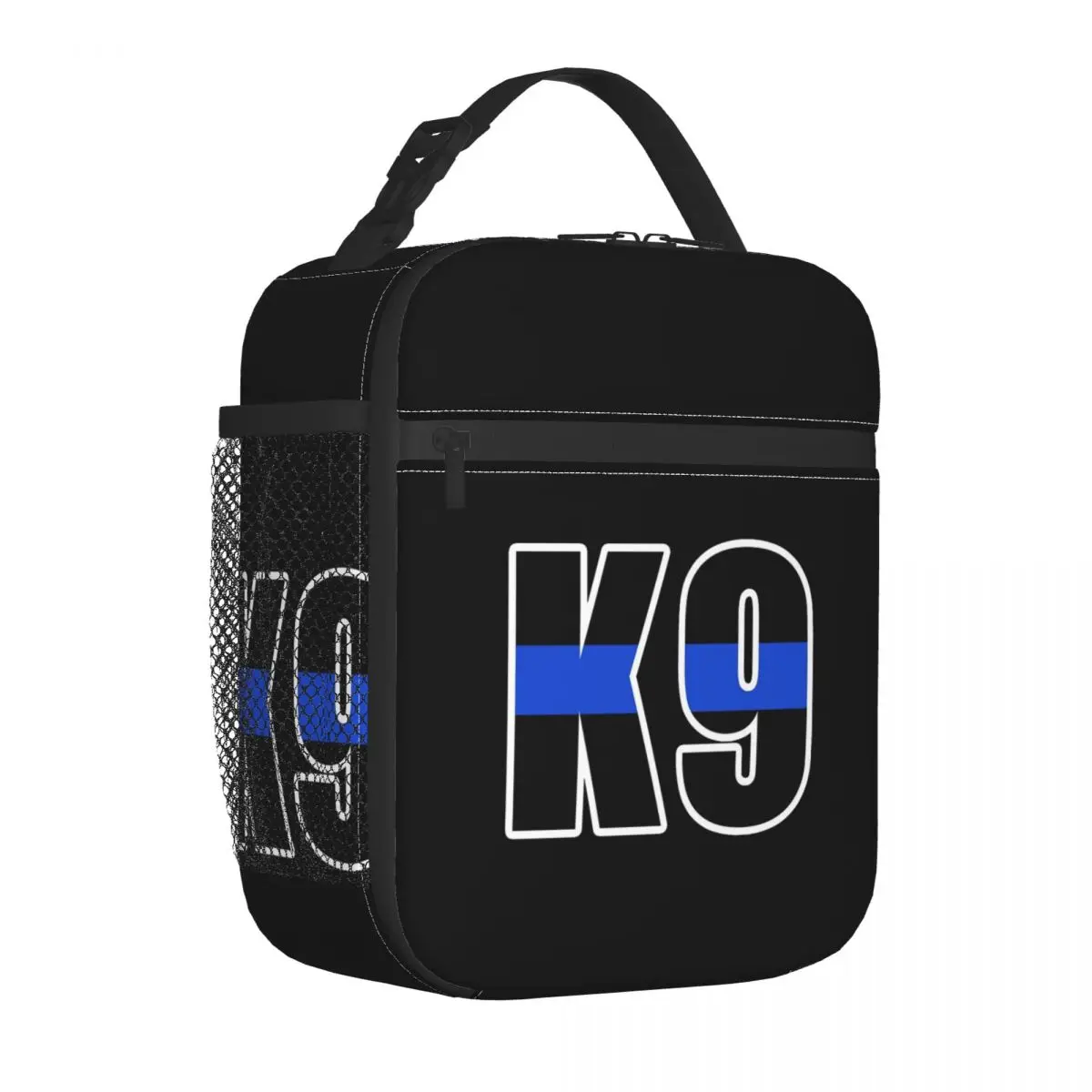 K9 Unit Thin Blue Line Officer Insulated Lunch Bag Thermal Bag Lunch Container High Capacity Tote Lunch Box Girl Boy College