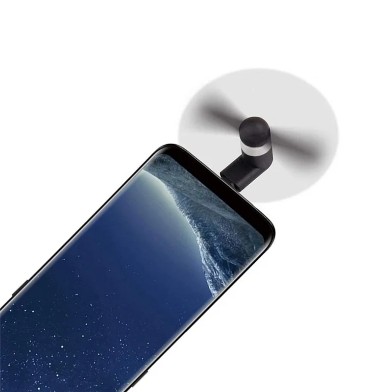 -A94Z 10 шт. мини-USB-вентилятор для мобильных телефонов портативный вентилятор для сотового телефона для карманного вентилятора дорожные вентиляторы подключаются для мобильных телефонов