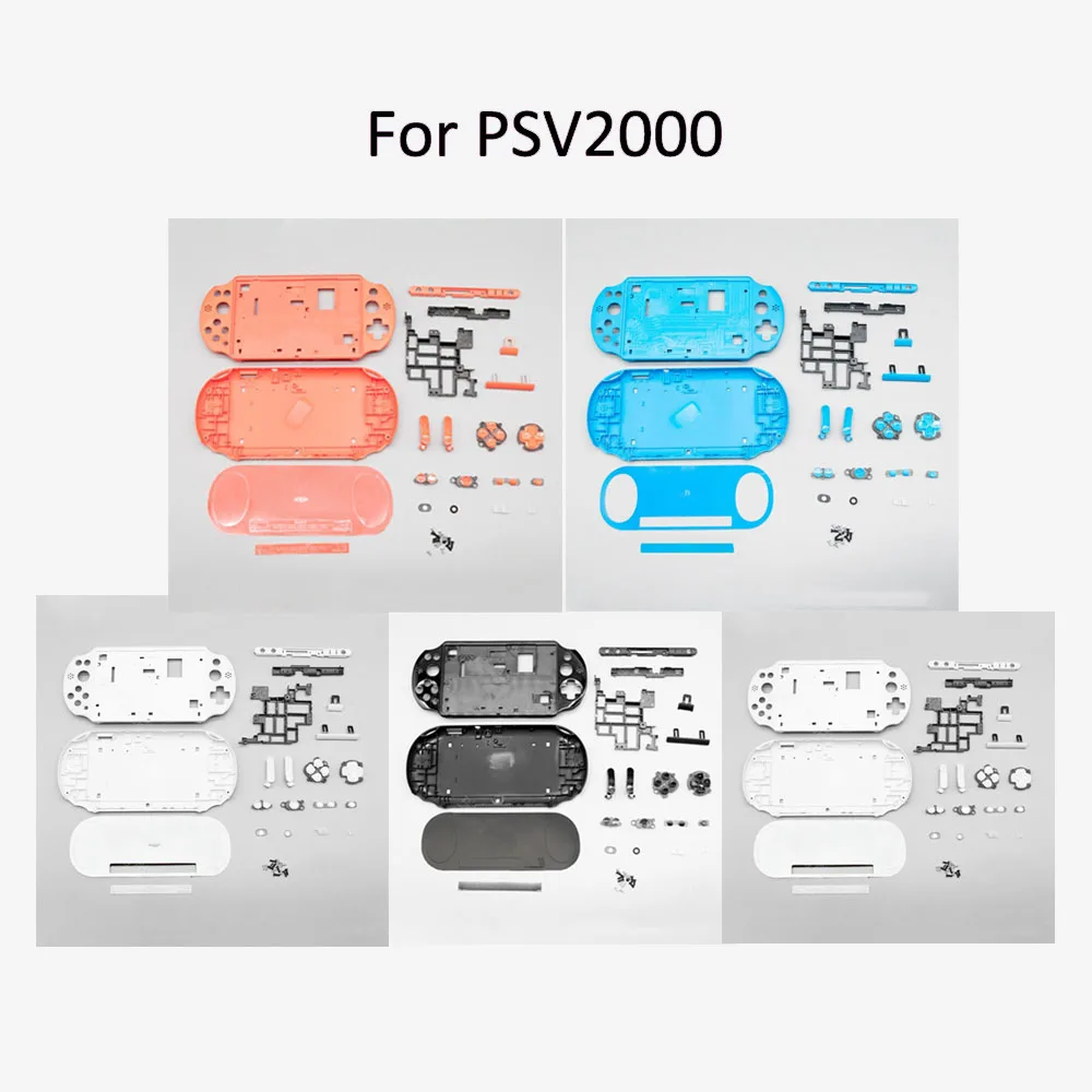 

Full Set Housing Shell For PSV2000 Game Console Replacement Housing Case Cover with Buttons Kit