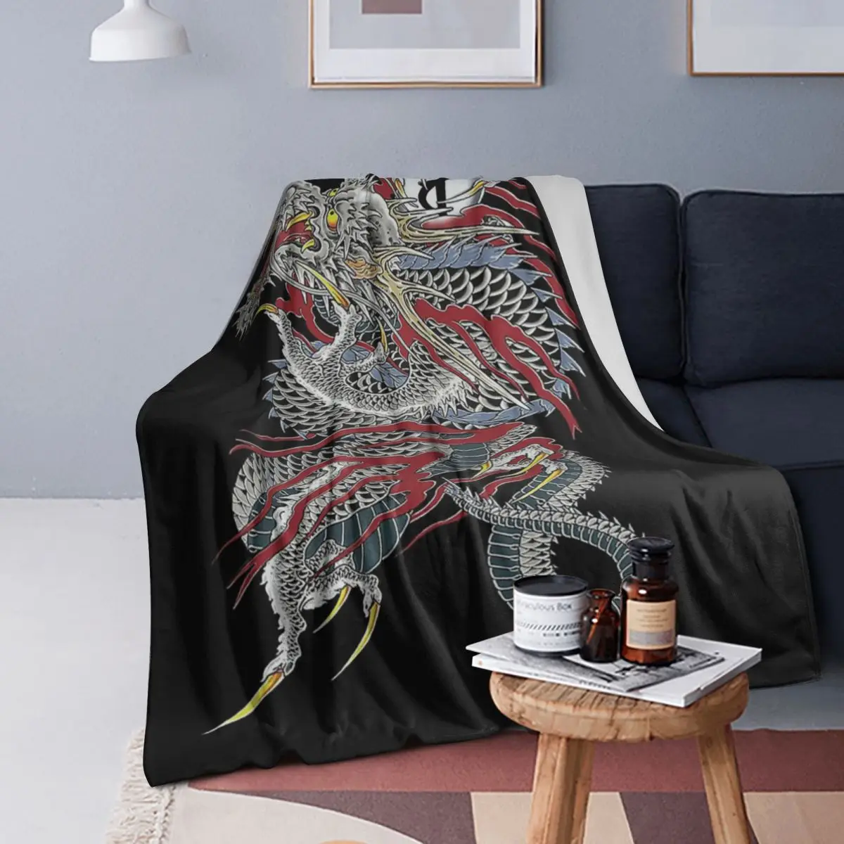 

Kiryu Kazuma - Dragon Of Dojima (Yakuza) Blanket Soft Flannel Throw Blanket Cover for Bed Living room Picnic Travel Home Couch