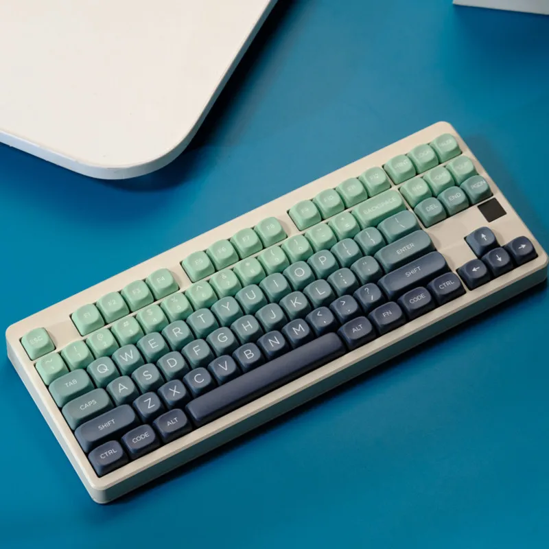 Imagem -05 - Pbt Material 129 Chave Jardim Botânico Moa Perfil Corante Sublimação Keycap Conjunto para Interruptores mx Teclado Mecânico de Jogos Gk96