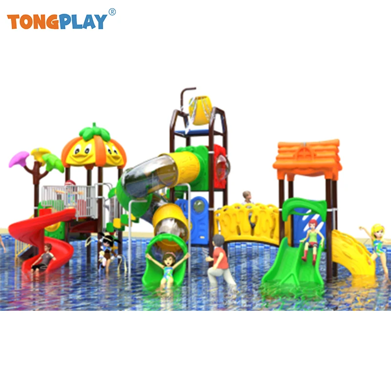 Popular water park design for public city or resort swimming pools, building one-stop solution service beach water park slides