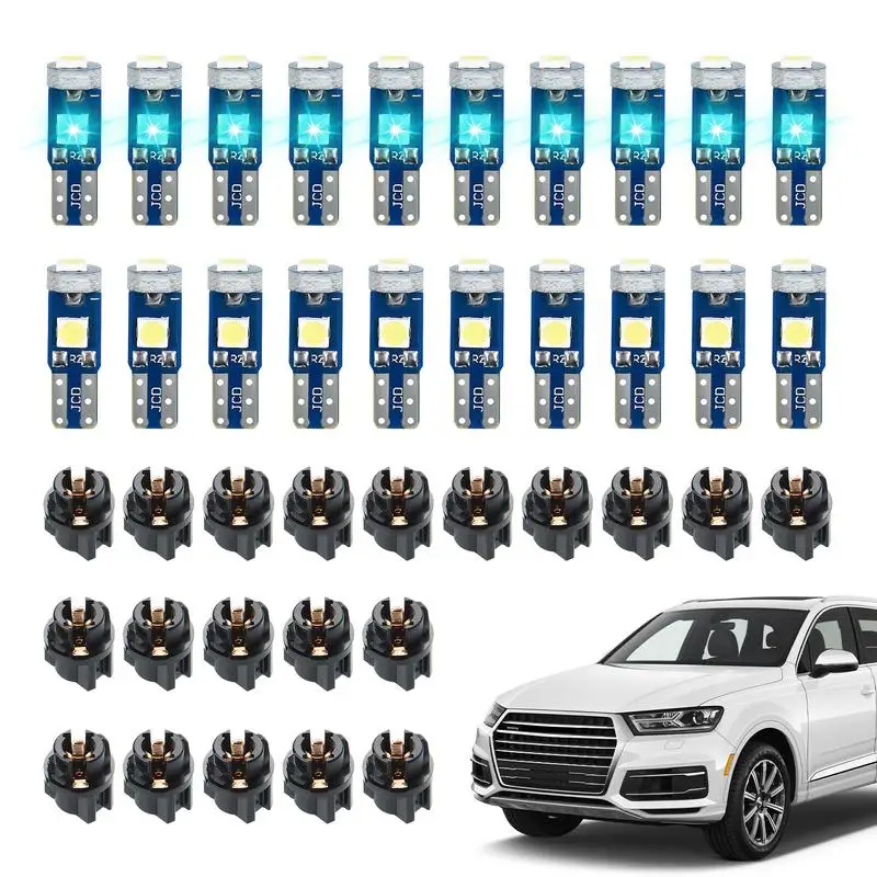 Instrument Cluster LED Lights 20pcs Dash Instrument Light Bulbs Super Bright 3030-SMD Chip Dashboard Lights For Instrument Panel