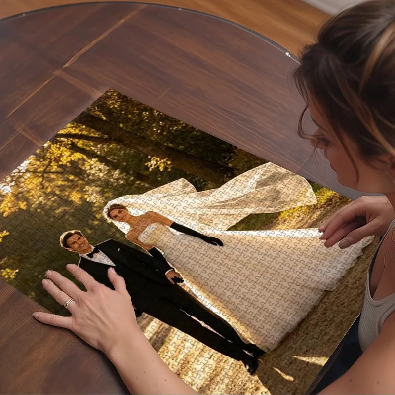 35/300/500/1000pcs Personalized Custom Photo Puzzle Couple Photos DIY Toys home Decoration