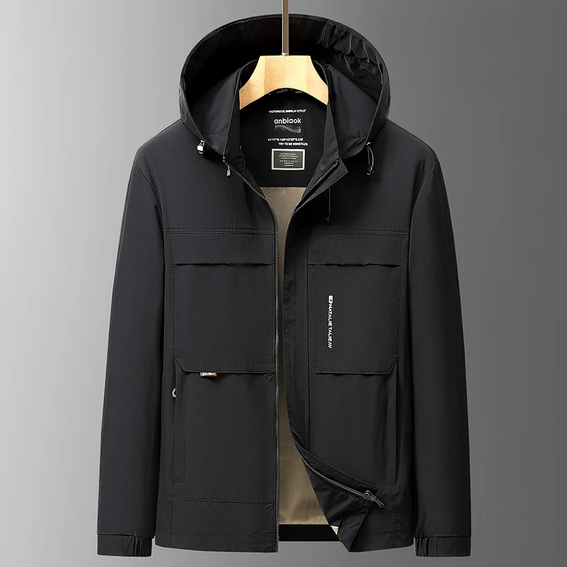 

Men's Versatile slim fit Coat 2025 Autumn Korean Edition Trendy Hooded Coat men Short Jacket male Windbreaker Coats ﻿