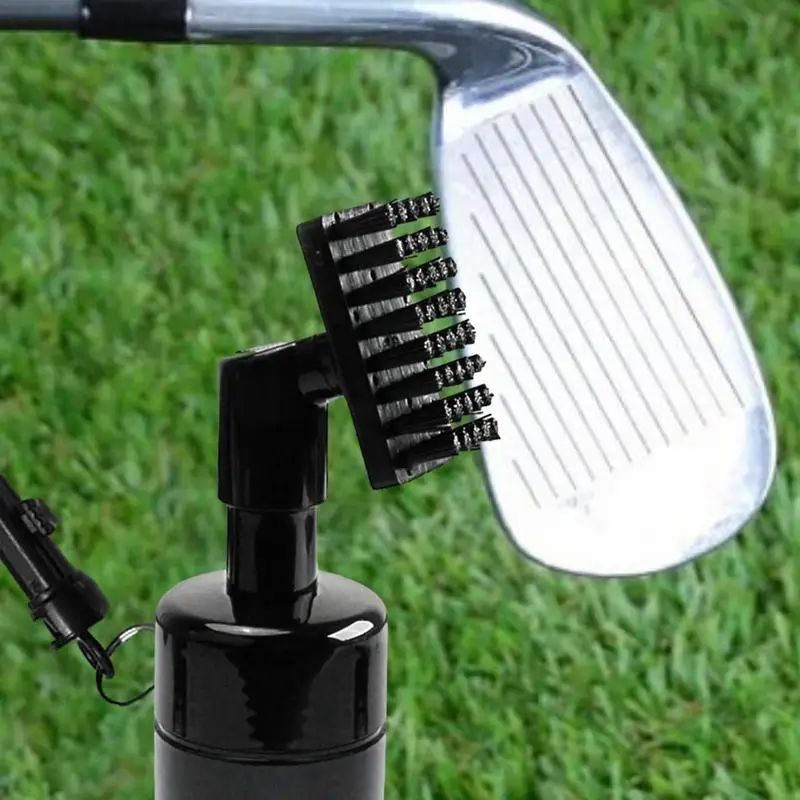 Golf Club Cleaner Leakproof Spray Brush With Handle For Golf Player Portable Golf Club Brushes With Press Type Bottle