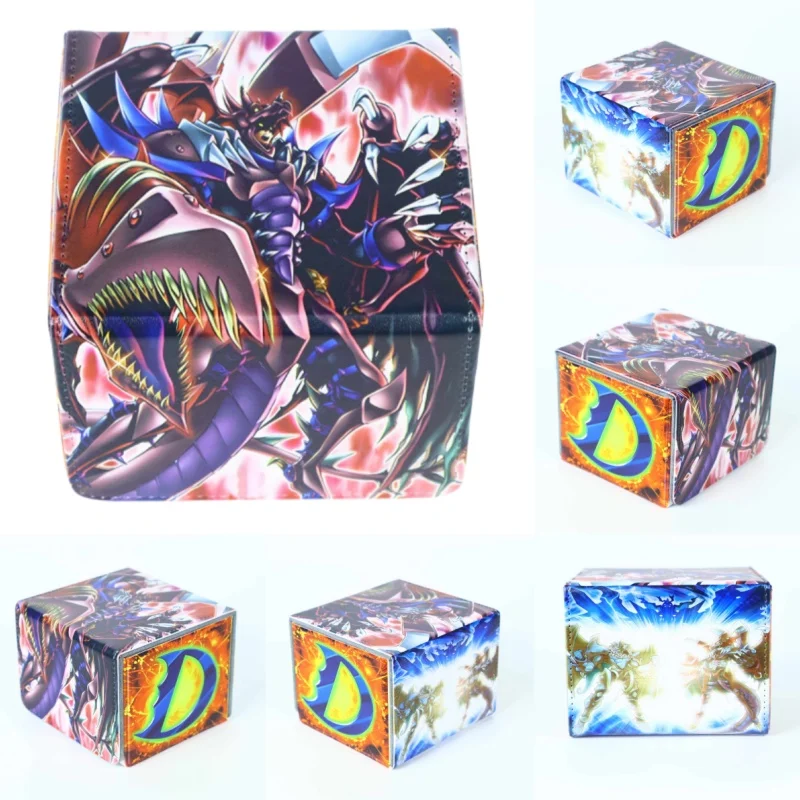 Yu Gi Oh Cards Box Destiny Hero Plasma Anime Game Characters Opcg Tcg Ptcg Storage Box Pu Collection Card Box Toys Gifts