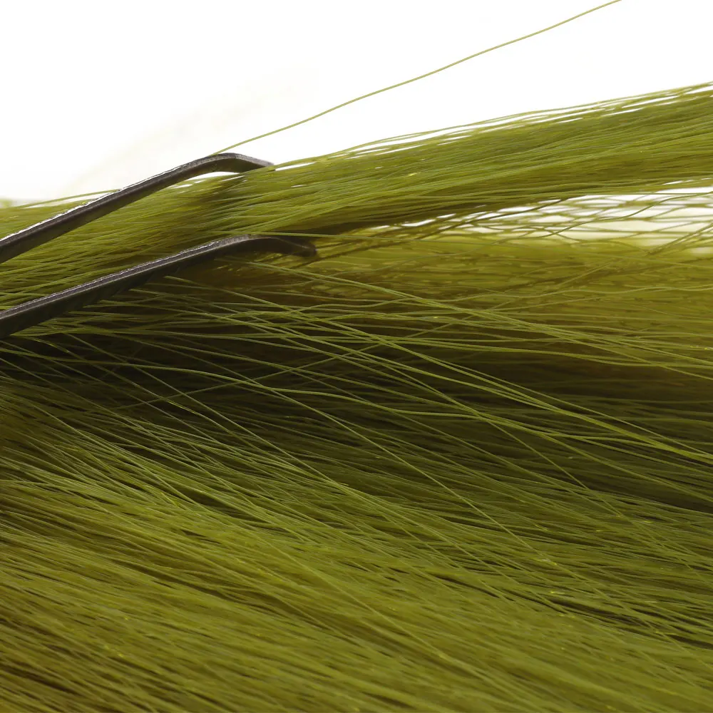 5,71 Zoll lange, konisch zulaufende Kunst-Bucktail-Faser zum Fliegenbinden für Mayfly-Schwänze, Nymphenflügel, Streamer, Poppers, Bucktail-Musky-Jig-Köder – Detail 8