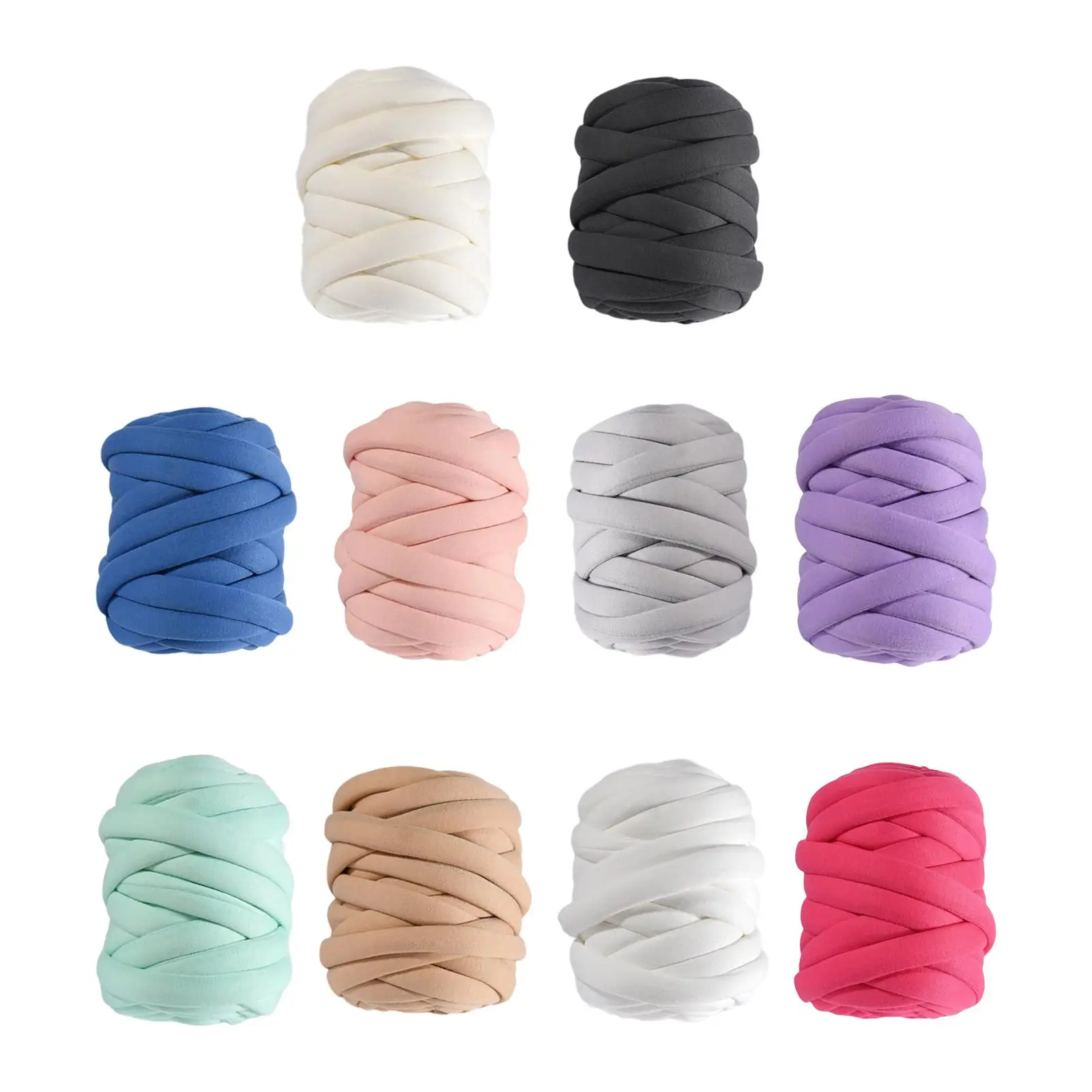 0.55lbs Chunky เส้นด้ายสําหรับถักแขน Roving DIY โยนหมอนนิ้วมือสาน