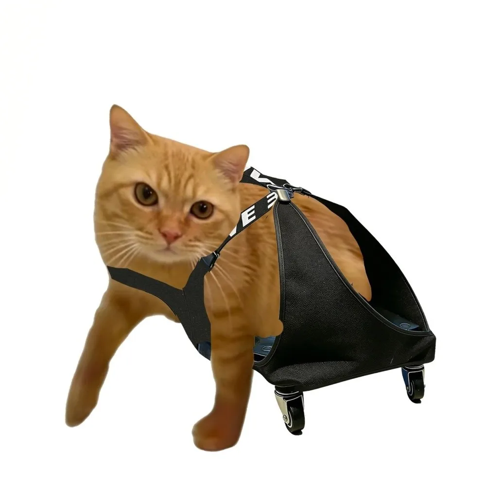 Adjustable Pet Towing Bag Pulley Car Professional Breathable Dog Drag Bag Protective Pet Assisted Walking Vehicle Elderly Pet