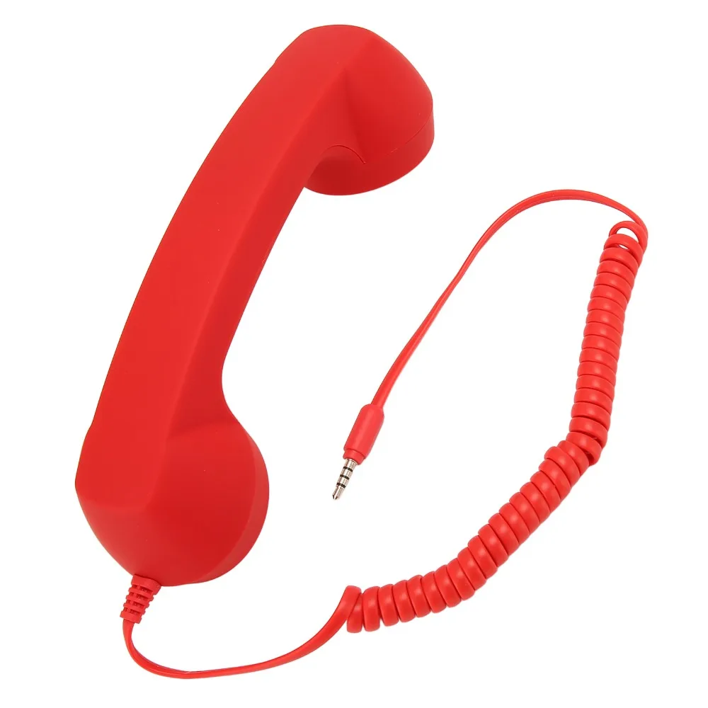

Adjustable Tone Retro Telephone Receiver Wired Connection Radiation Proof Handset Wired Cellphone Handset Mobile Communication