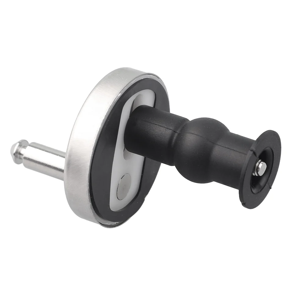 2-Pack Black Matt Stainless Steel Toilet Seat Hinges – Top Fix, Soft Close, Quick Fit, 60mm Disc, For Standard Pans