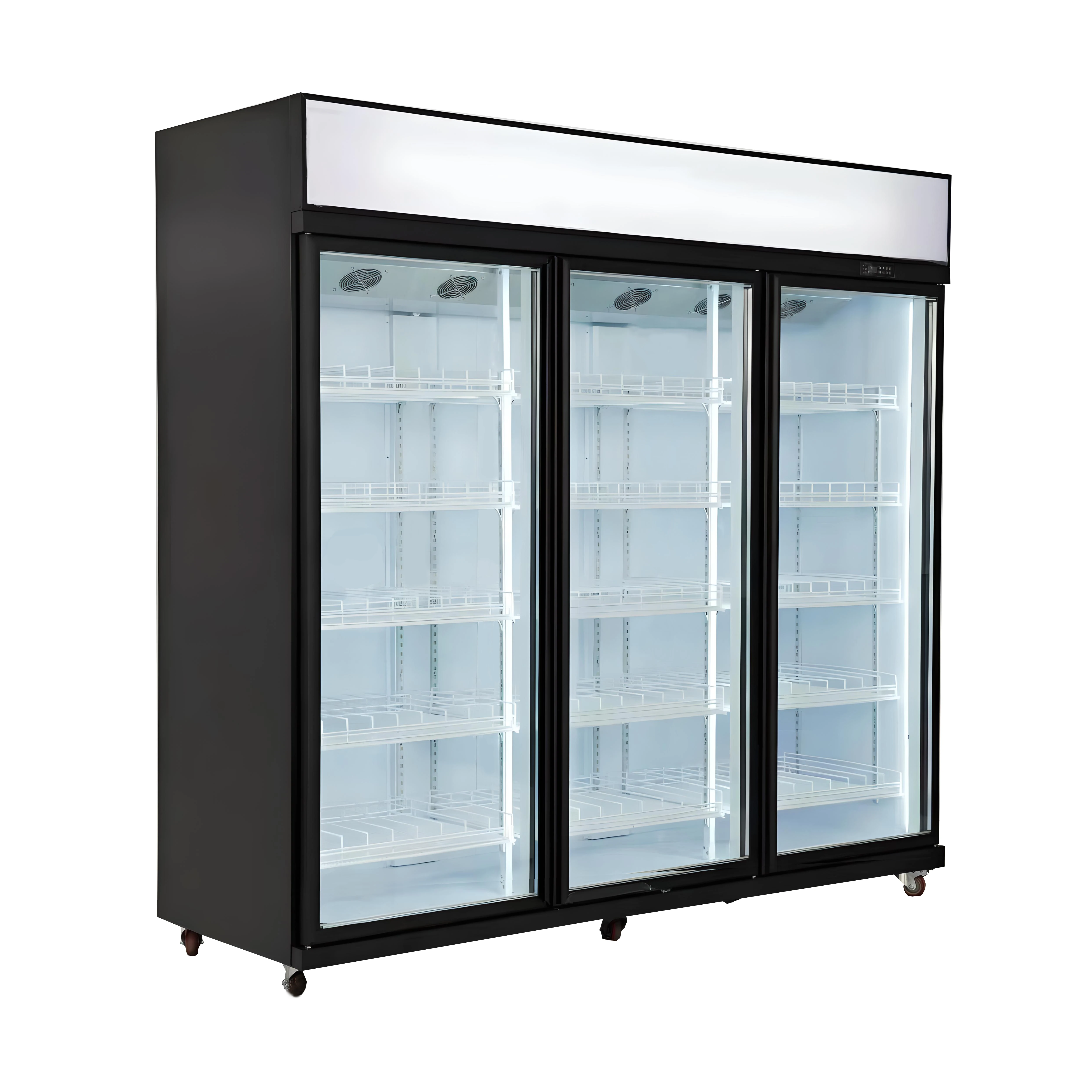 FOODLINE Economic Beverage Cooler Built-in LED Light Uniform Cooling Small Fast Food Shop Storage Gear