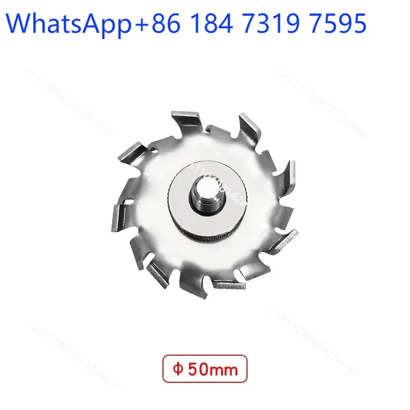 304 Stainless Steel Sawtooth Dispersion Disc for Laboratory High Speed Disperser Agitator Blade with 8mm Screw