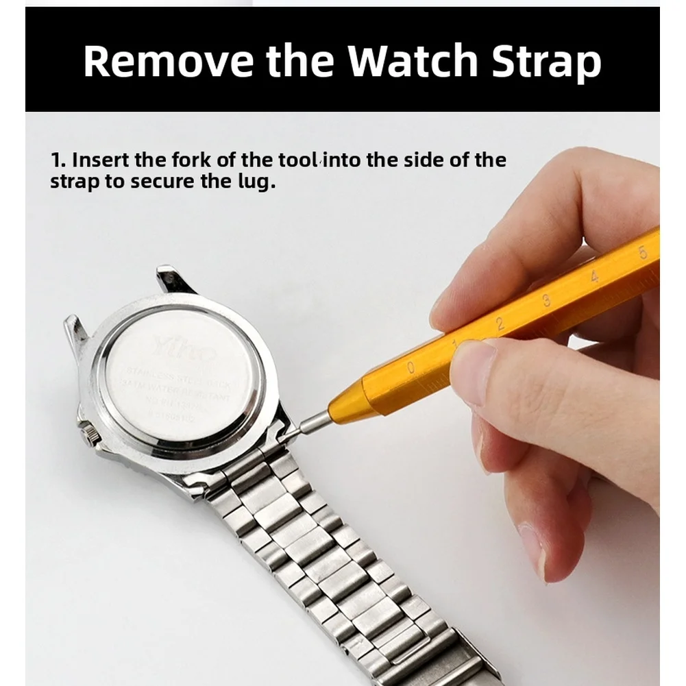 Adjustable Watch Tool Watch Strap Removal Tool For Jewelry Repair Workshops Versatile Maintenance Tool Interchangeable Tips