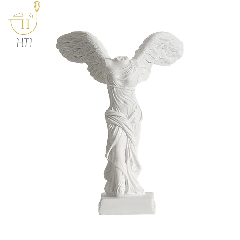 Angel Wing Art Figurine Decoration Greek Goddess Of Victory Character Statue Home Office Decor Resin Sculpture Ornament