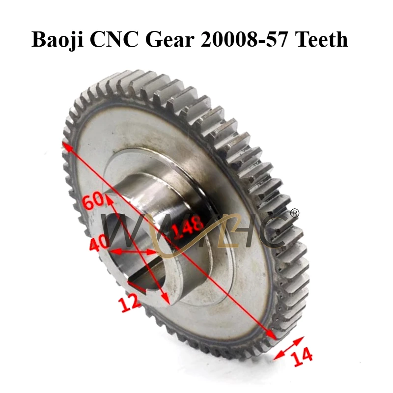 Suitable for Baoji Numerical Control Lathe SJK6140 Machine Tool SK40 Grinding Gear SK50P Spindle Box Accessories Pulley