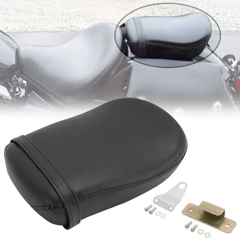 Motorcycle Black Seat Rear Pillion Passenger Seat Cushion For Yamaha V Star 1100 XVS1100 Classic Custom 1999-2011