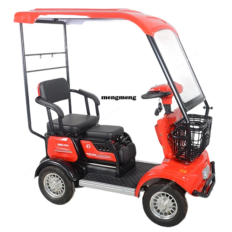 Factory Hot New Multi-seat Spacious 800w High-power Sightseeing Electric Golf Cart Electric Four-wheeler