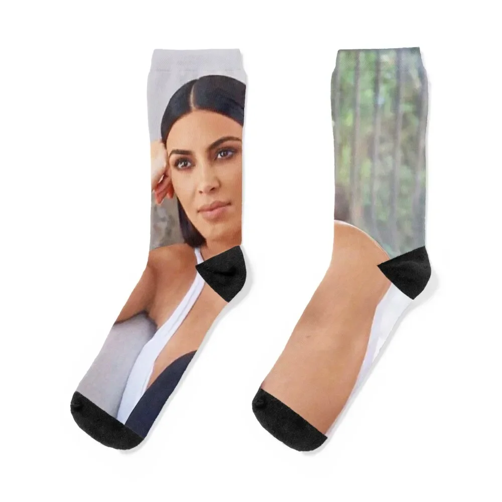 

Buff Kim K Meme Socks heated sheer floral Socks Ladies Men's