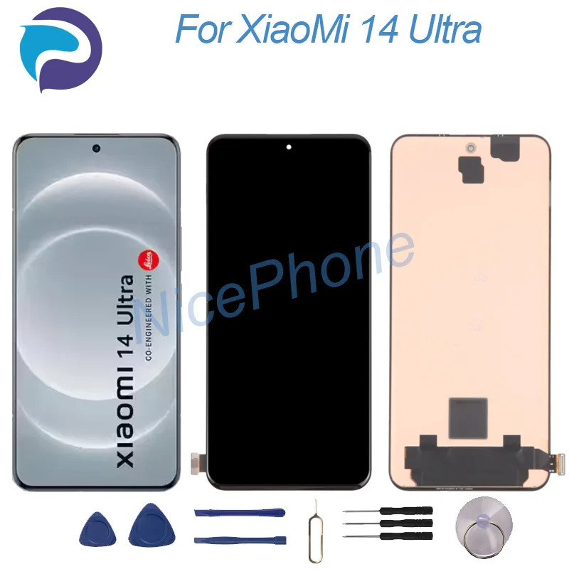 New And Tested For XiaoMi 14 Ultra LCD Display Screen Touch Panel Digitizer 24031PN0DC, 24030PN60G 14 Ultra Screen Display