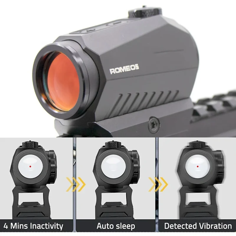 

2MOA Red Dot Sight Motion Awake 1X20mm Red Dot Optics Scope With Co-Witness Riser Mount & Low-Profile Mount For Pistol Glock