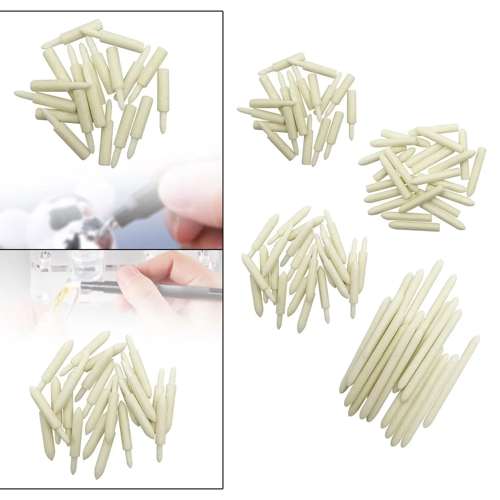 

20Pcs Pen Plating Fiber Tips Shop Replacement Accessory Jewelry Plating Tips