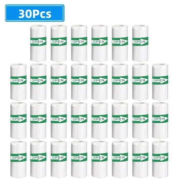 30 adet Mini yazıcı kağıdı termal etiket kağıdı kendinden yapışkanlı yazıcı kağıdı fotoğraf yazıcı etiketleri fotoğraf notları için 5.7x2.5cm