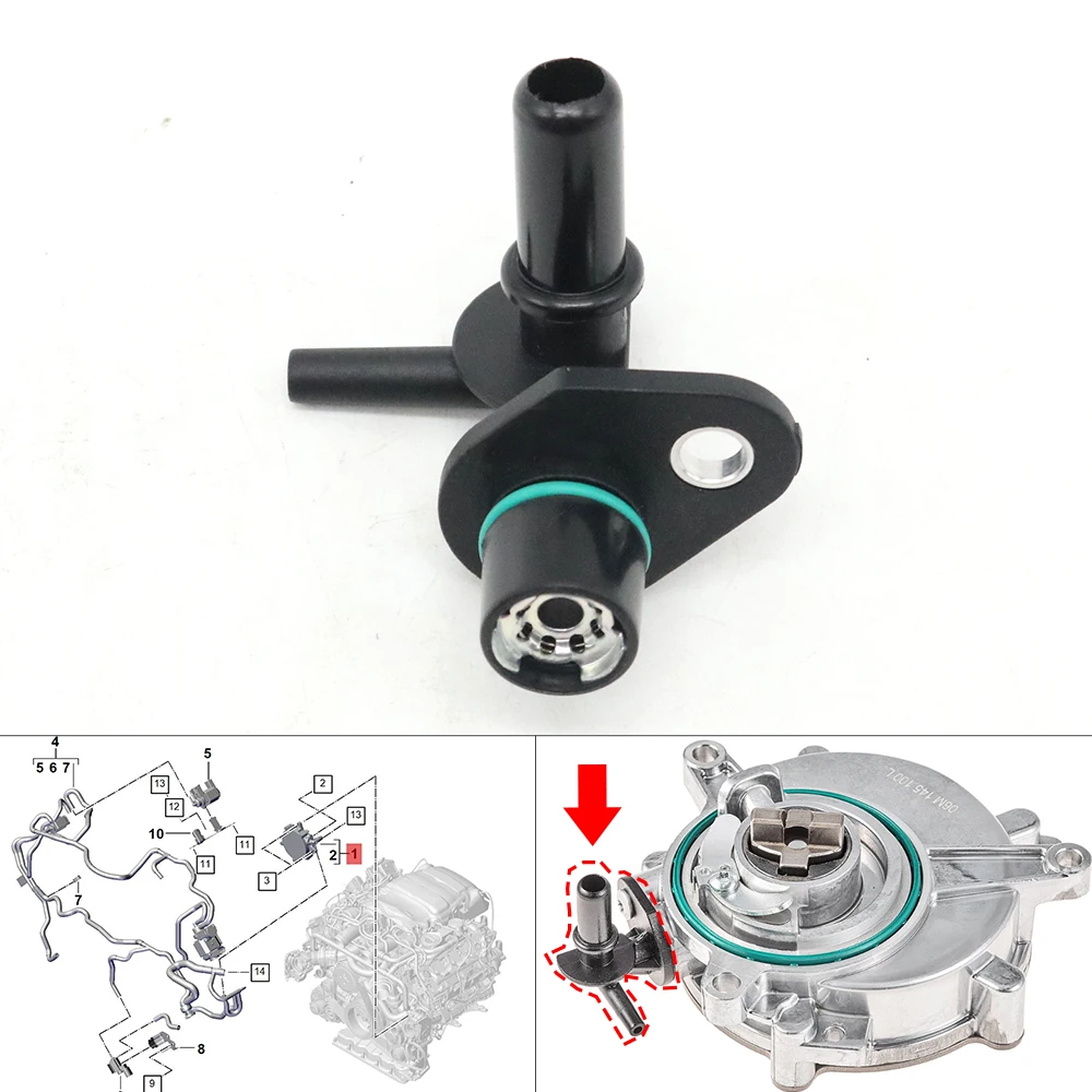 

Автомобильный двигатель, усилитель тормозов, вакуумный насос, ремонтный соединительный адаптер для труб для Porsche Cayenne 9YA Macan 95B-2 Panamera 971 971-2