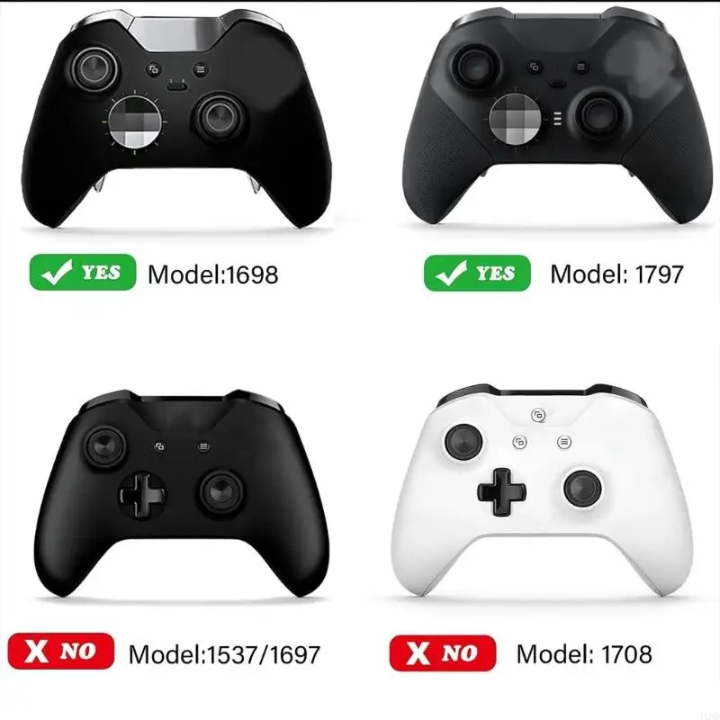J1HD Multi Color Replacement Button 17 in 1 Metal Thumbsticks Paddles Joysticks