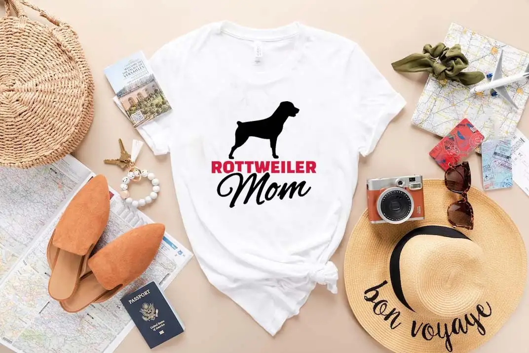 

Забавная футболка для мамы ротвейлера, одежда для любителей собак, День матери, одежда для владельца домашних животных для BG151