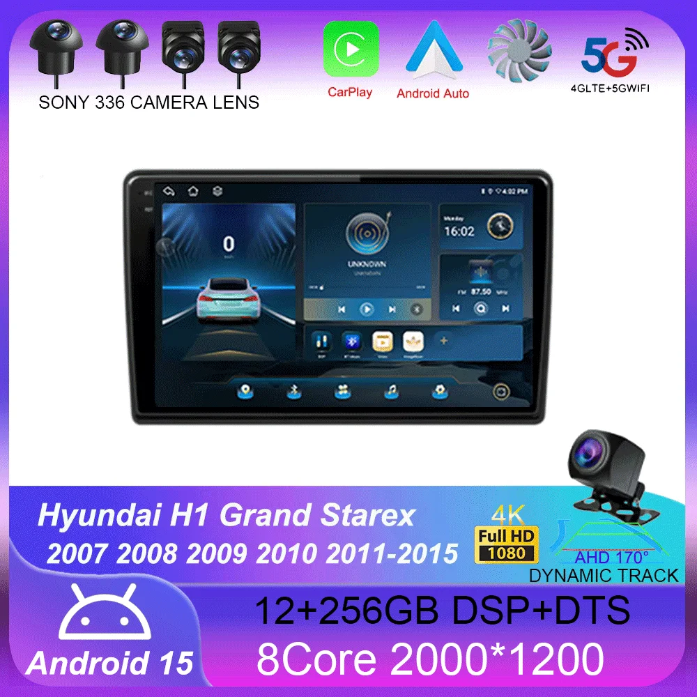 

Android15 For Hyundai H1 2 TQ 2007 - 2015 Car Radio Multimedia Video Player Navigation stereo GPS 2din