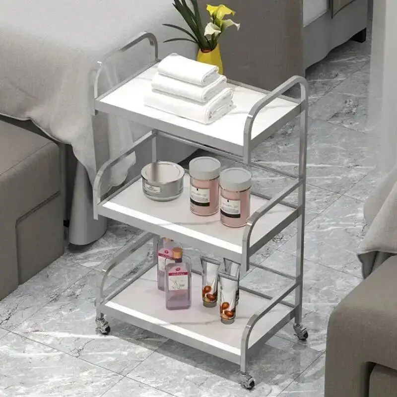 Carrito de pedicura profesional con cajones para hospital, carrito de ondas, organizador de cajones para limpieza y belleza, mesa auxiliar de spa con ruedas, para spa de pestañas
