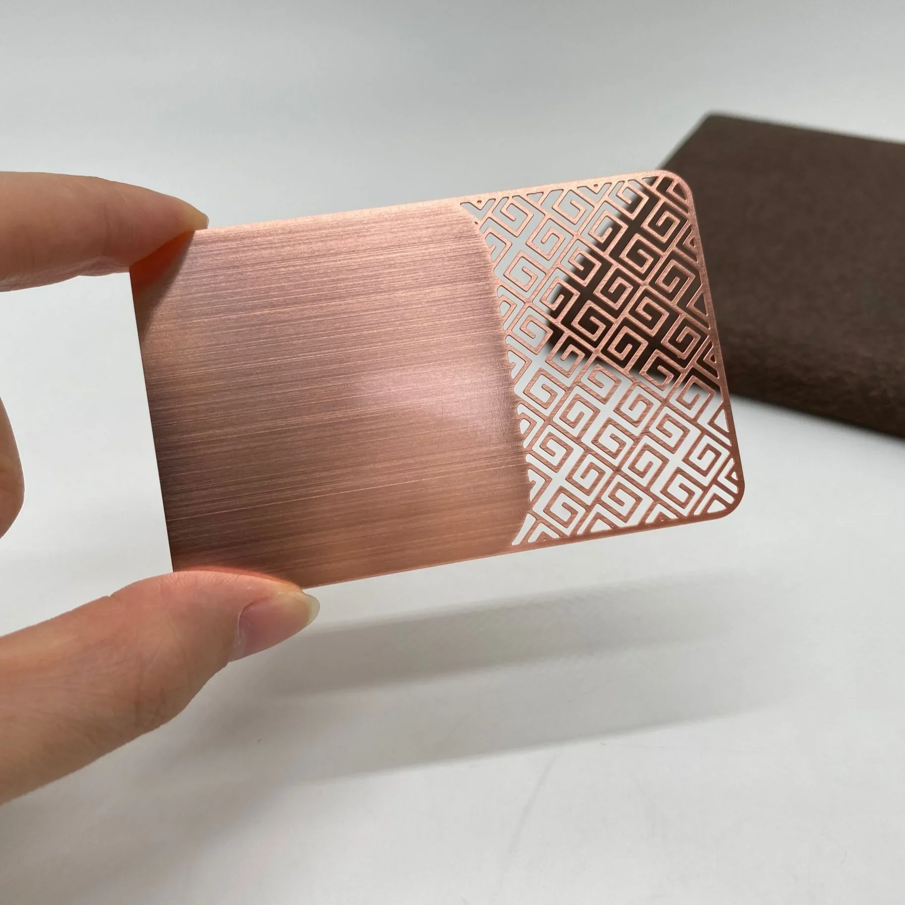 

Деловая металлическая карта из нержавеющей стали