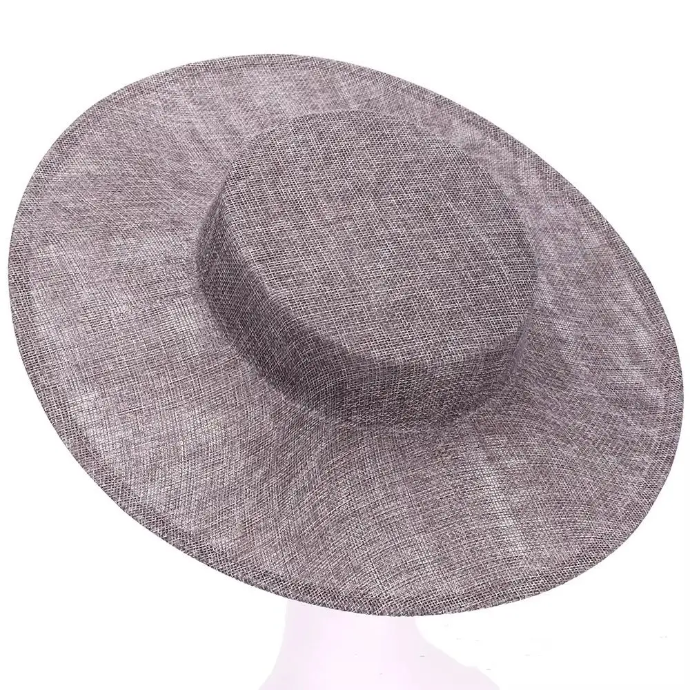 Solid Color Fascinator Base Wide Brim 33 CM Vintage Fascinator Hat Multiple Colors Headpiece Masquerade Top Hat