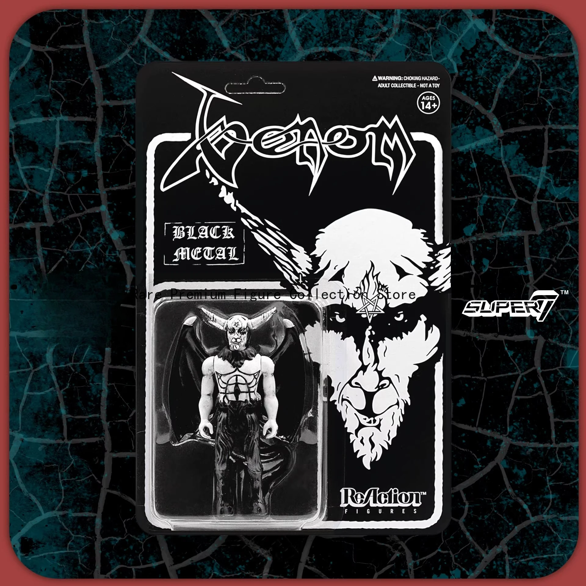 

In Stock Super7 Venom Retro Carded Figurines - Iconic Metal Band Collectible Trendy Toy for Rock Music Fans
