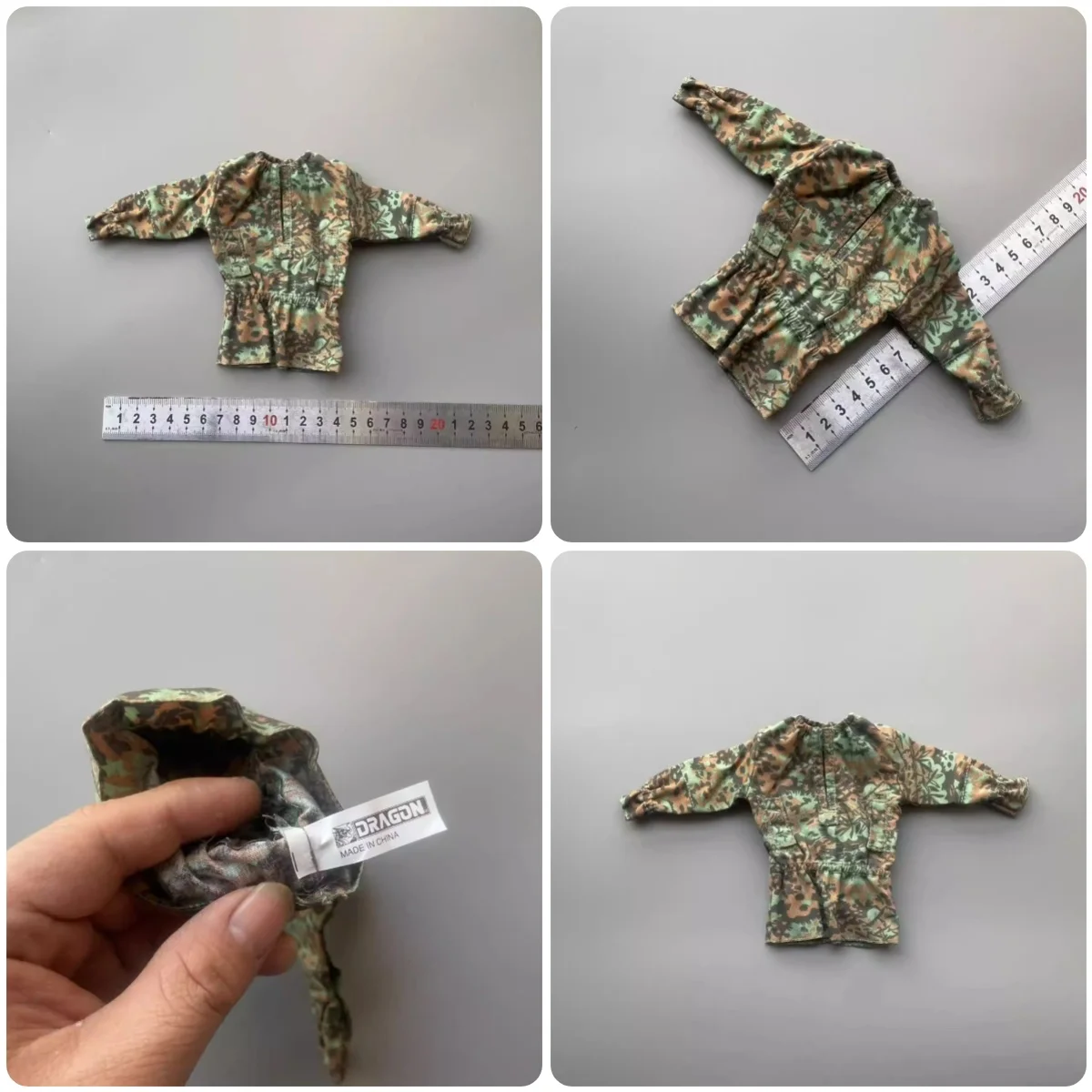 

For Salle 1/6 Toys Model Soldier Doll Accessories CAMO Coat Tops Not Real For 12" DID COO BD001 Doll Figure Scene Component DML